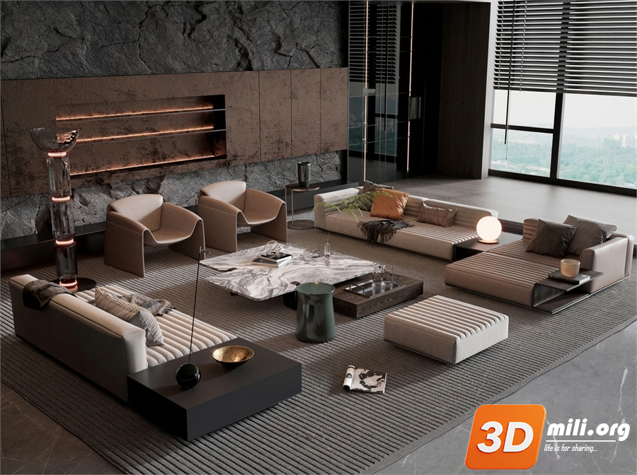 Sofa Minotti Skp Files 